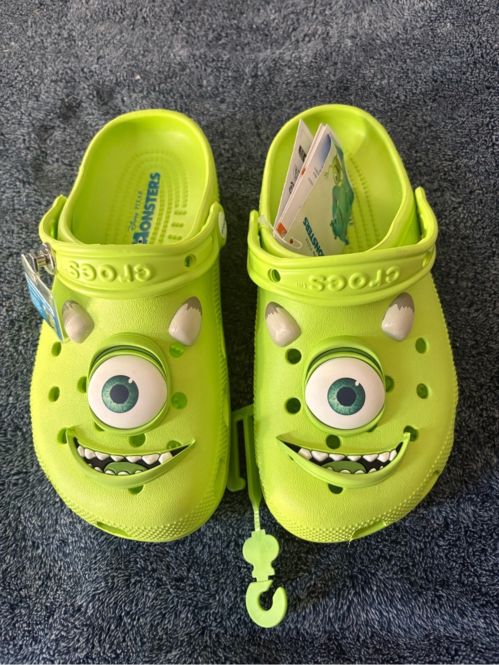 CROCS Kids Mike Wazowski Lime Green Character Clogs